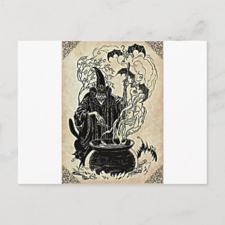 Halloween Witches Cauldron Briefkaart