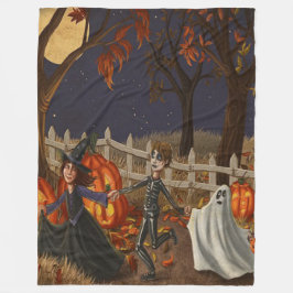 Halloween Witches Ghouls and Ghosts Oh Mijn Fleece Deken