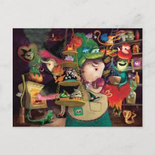 Halloween Witches Kitchen Briefkaart