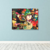 Halloween Witches Kitchen Canvas Afdruk (Insitu (Houten vloer))