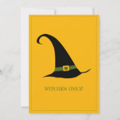 Halloween Witches party Kaart (Achterkant)