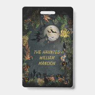 Halloween Witches Party Night Planner Uitnodiging Badge