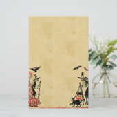 Halloween Witches Stationery Briefpapier (Staand voorkant)