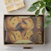 Halloween Witch's Black Cat & Pumpkins Tissuepapier (Geschenk)