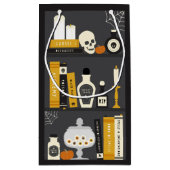 Halloween Witch's Bookshelf Gift Bag Klein Cadeauzakje (Achterkant)