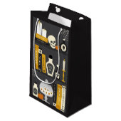 Halloween Witch's Bookshelf Gift Bag Klein Cadeauzakje (Voorkant Gekanteld)