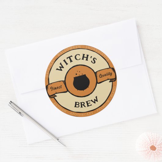 Halloween Witch's Brew Label (Envelop)