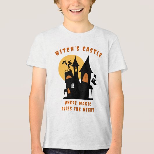 Halloween Witch's Castle Kinder T-shirt Magic Nigh (Voorkant)