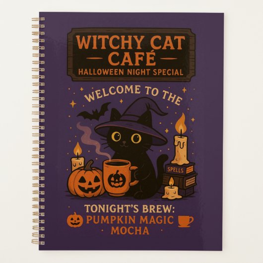 Halloween Witch's Castle Planner - Magische nacht (Voorkant)