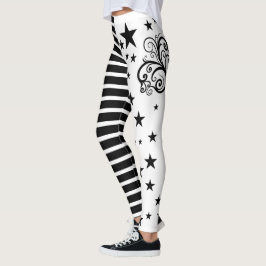 Halloween witchy gestreepte leggings