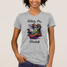 Halloween Witchy Poo T-shirt, personaliseren T-shirt