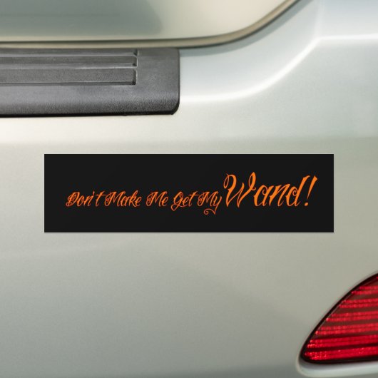 Halloween Witchy Quote Bumpersticker (Op auto)