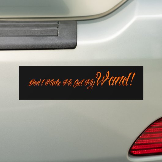 Halloween Witchy Quote Bumpersticker (Op auto)