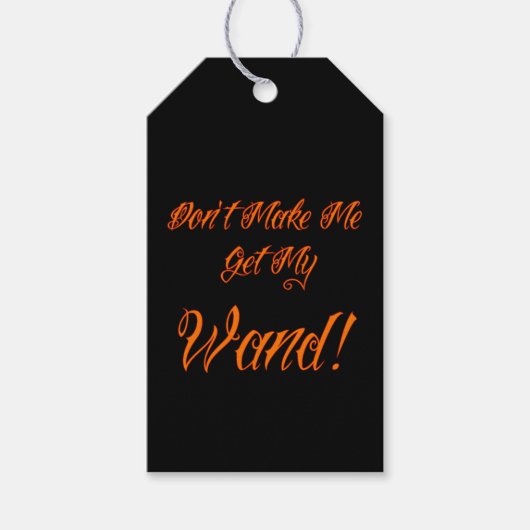 Halloween Witchy Quote Cadeaulabel (Voorkant)