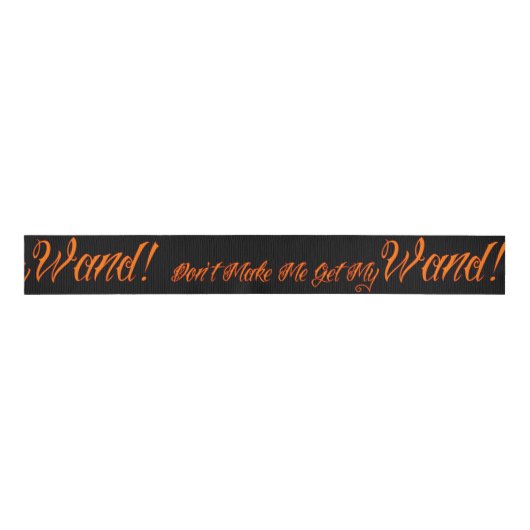 Halloween Witchy Quote Grosgrain Lint (Voorkant)