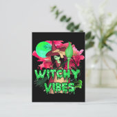 Halloween Witchy Vibes Briefkaart (Staand voorkant)