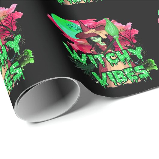 Halloween Witchy Vibes Cadeaupapier (Rol Hoek)