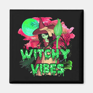 Halloween Witchy Vibes Magneet
