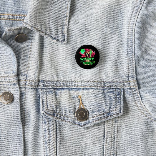 Halloween Witchy Vibes Ronde Button 3,2 Cm (In situ)