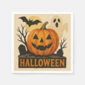 Halloween with a sensual collage technique servet (Voorkant)