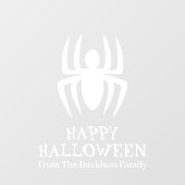 Halloween witte spin aangepaste tekst decoratie raamsticker (Vel)