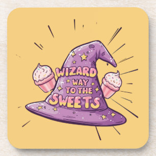 Halloween - Wizard Way to the Sweets Bier Onderzetter