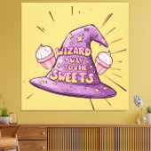 Halloween - Wizard Way to the Sweets Canvas Afdruk (Insitu (Woonkamer))
