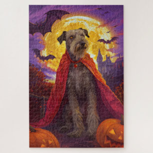 Halloween Wolfhound Vampire Pumpkins eng Legpuzzel
