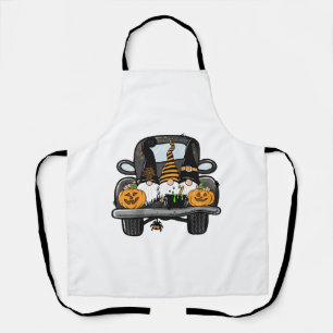 Halloween Women Halloween Gnomes Halloween Truck Schort