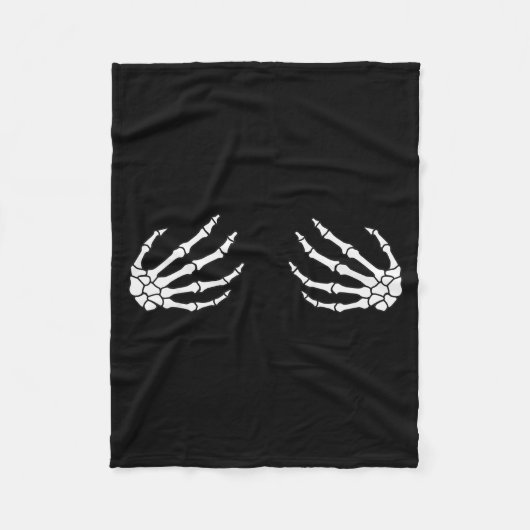 Halloween Women's Skeleton Hand  Fleece Deken (Voorkant)