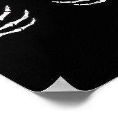 Halloween Women's Skeleton Hand Poster (Hoek)