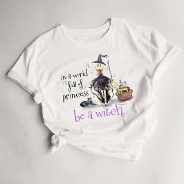 Halloween Womens Witch T-Shirt Witchy Cauldron