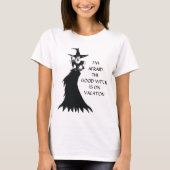 Halloween Womens Witchy Shirt Funny Quote Tekst (Voorkant)