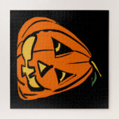 Halloween Wonky Pumpkin Legpuzzel (Horizontaal)