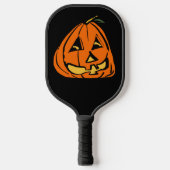 Halloween Wonky Pumpkin Pickleball Paddle (Voorkant)