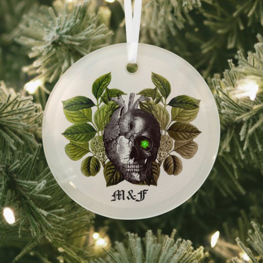 Halloween Woodland Glas Ornament (Insitu)