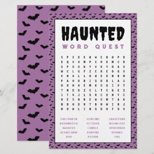 Halloween Woordzoekspel Spelletjes met Geheime W Briefpapier