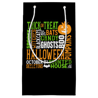 Halloween Word Jumble Colorful Cute Spider Pumpkin Klein Cadeauzakje