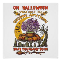 Halloween Wordt Alles Ketel Kat Geest Pompoen