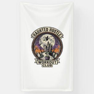 Halloween Workout Shirt Behekste Hustle Graveren A Spandoek