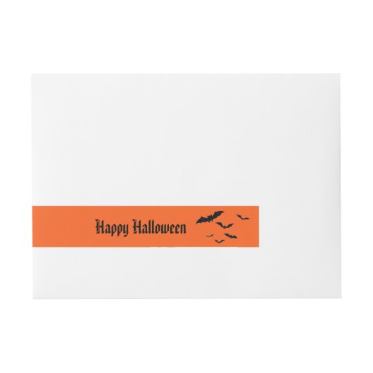 Halloween Wraparound-adreslabel Adreslabel Wikkel (Voorkant)