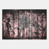 HALLOWEEN WRAPPER PAPIER SET WITCH ET ESPIDERS (Devant 2)