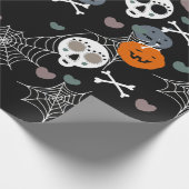 Halloween wrapping paper cadeaupapier (Hoek)