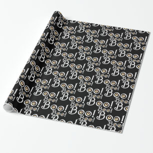 Halloween Wrapping Paper Cute BOO GiftPaper Cadeaupapier