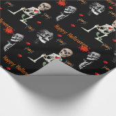 Halloween Wrapping Paper, Happy Halloween Cadeaupapier (Hoek)