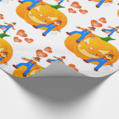 Halloween Wrapping Paper, pompoen Cadeaupapier (Hoek)