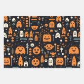 Halloween Wrapping Paper Sheets Set van 3 (Voorkant 3)