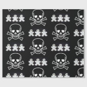 Halloween Wrapping Paper, Skull Cadeaupapier (Vlak)