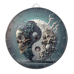 Halloween Yin-Yang Skelet Fusion Dartbord