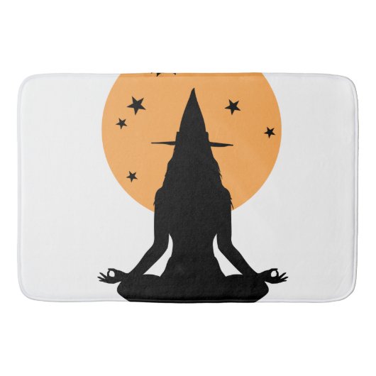 Halloween yoga Witch Badmat (Voorkant)